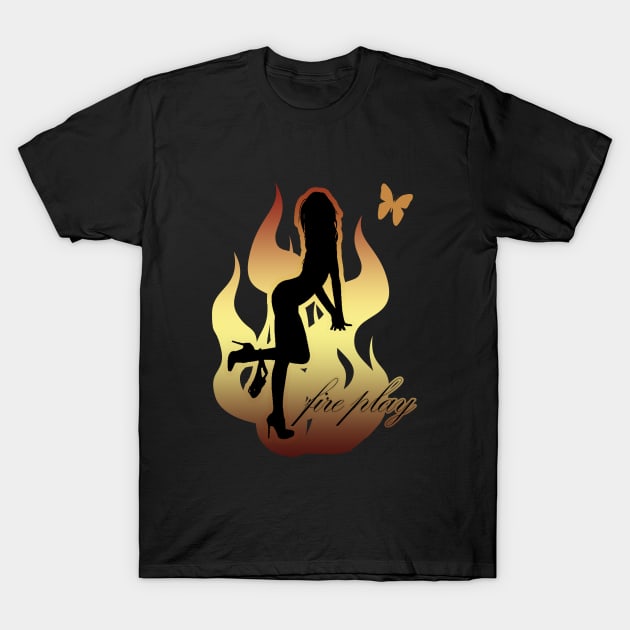 Fire Play - Burning Man T-Shirt by tatzkirosales-shirt-store